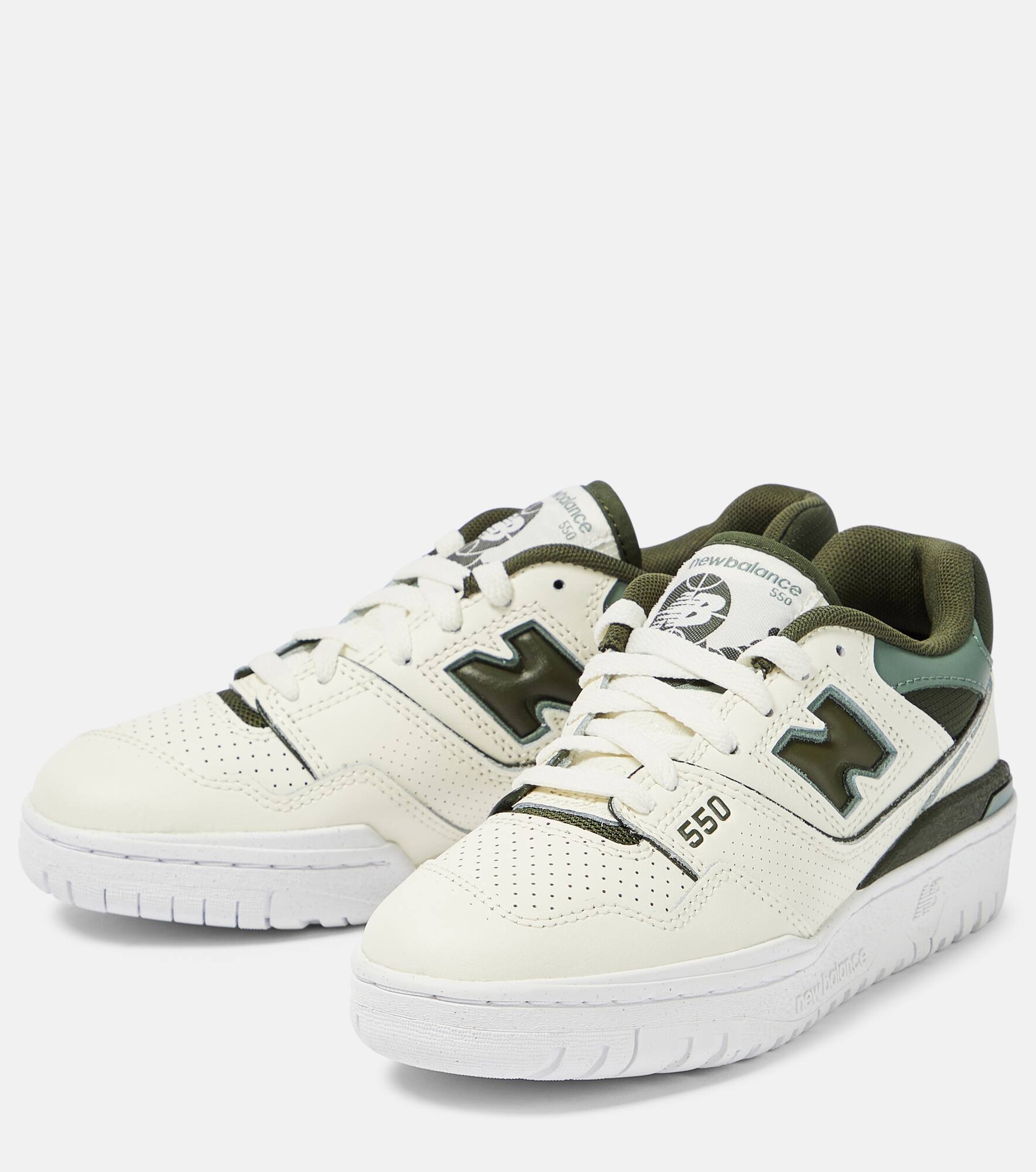 550 leather sneakers - 5