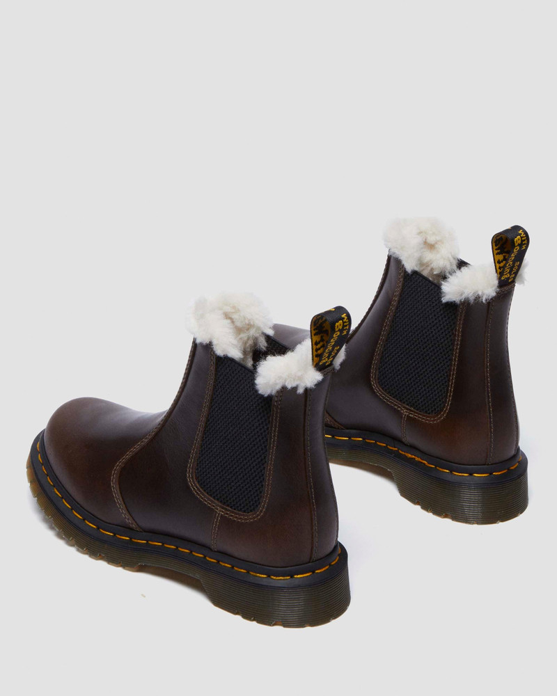 2976 Women's Faux Fur Lined Chelsea Boots 9