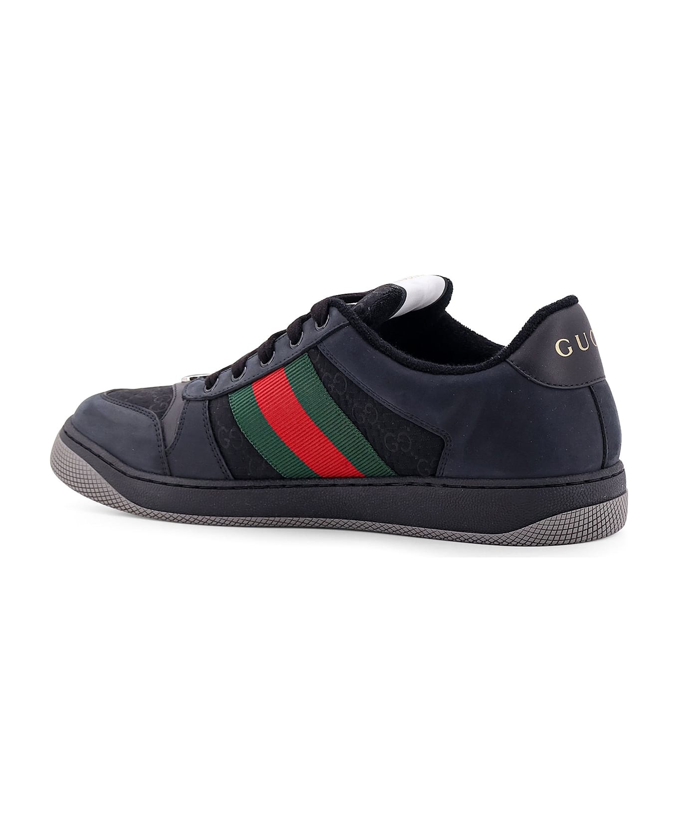 Black Leather Sneakers - 3