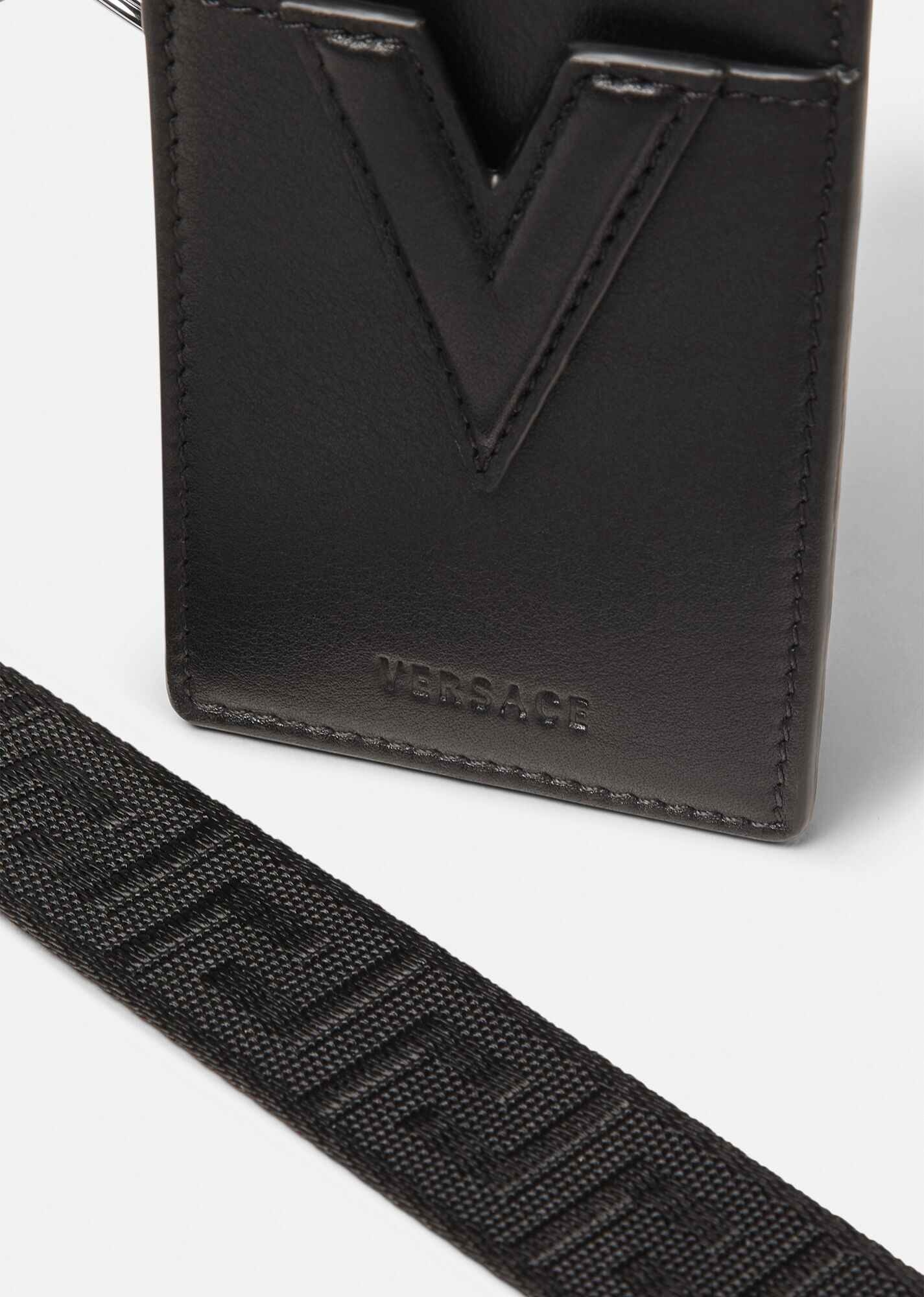 V Leather Card Holder - 2