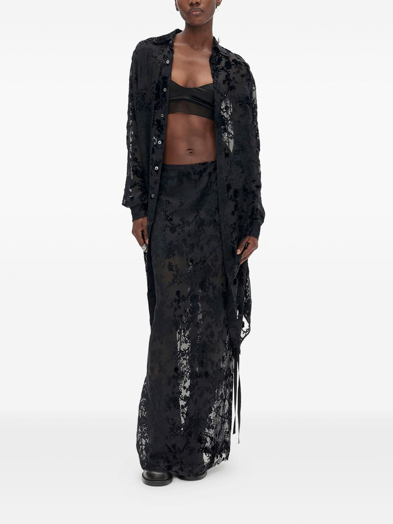 Ann Demeulemeester scoop-neck cropped top outlook