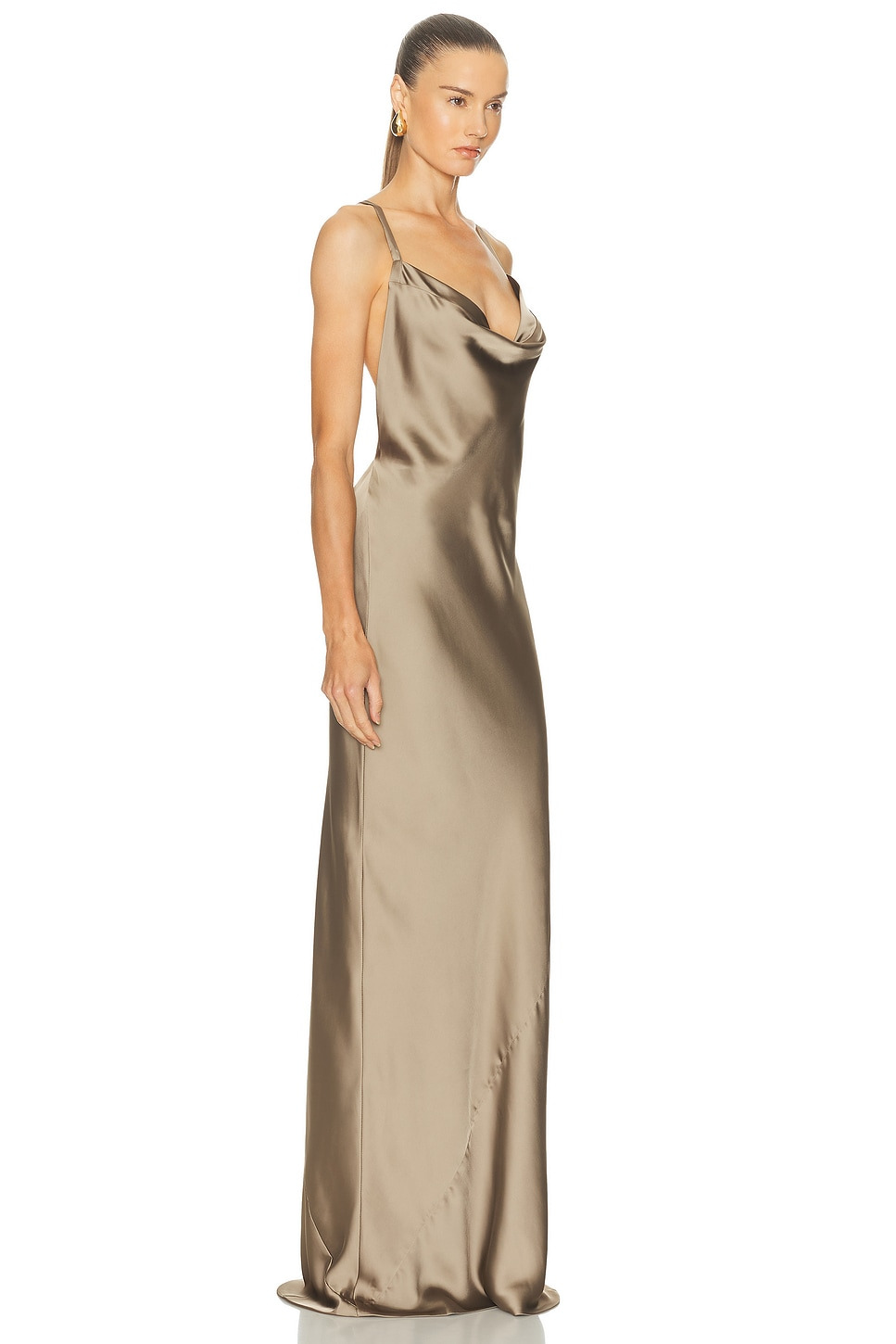 Cross Back Bias Gown - 3