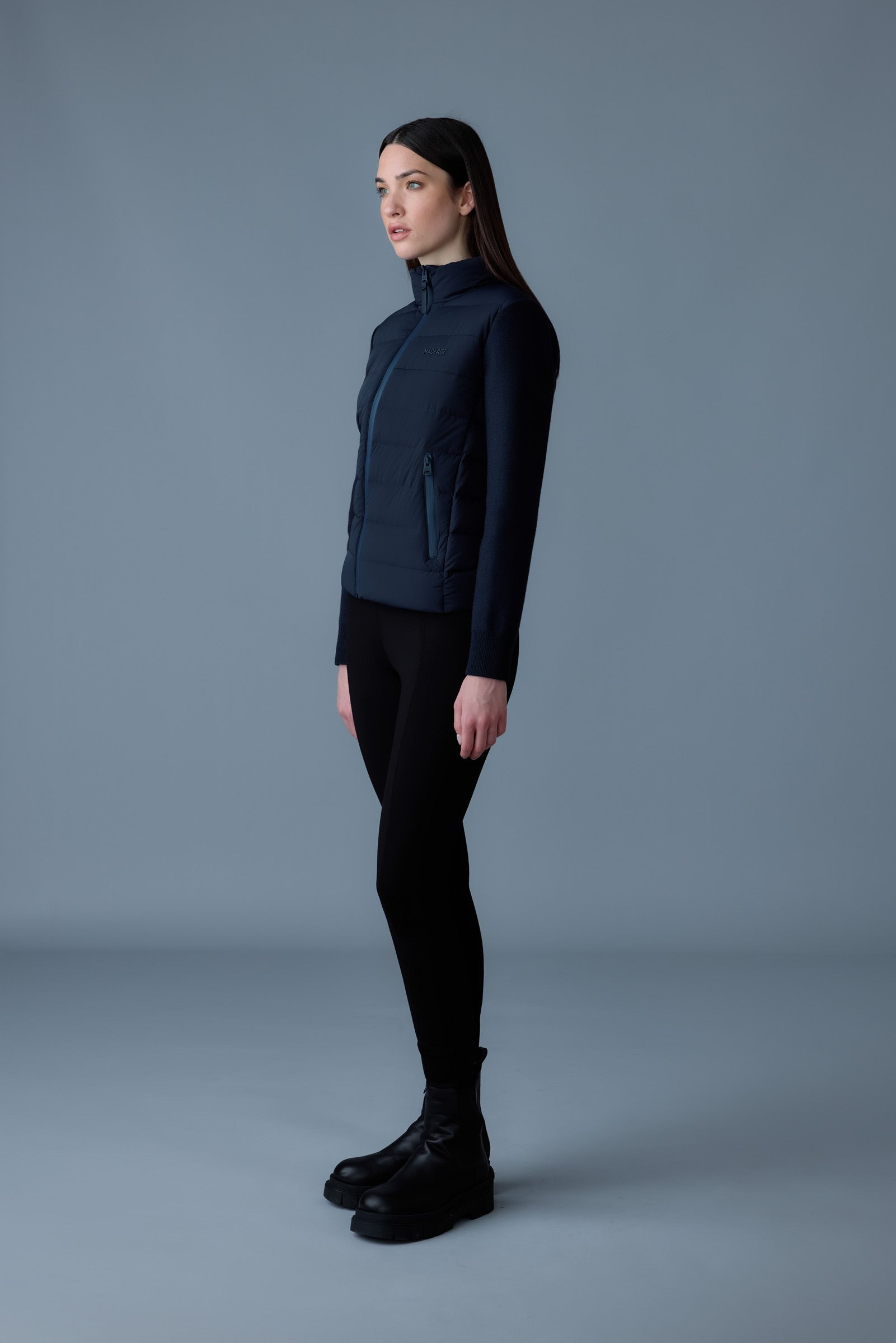 OCEANE-CITY Light down mixed-media jacket - 3