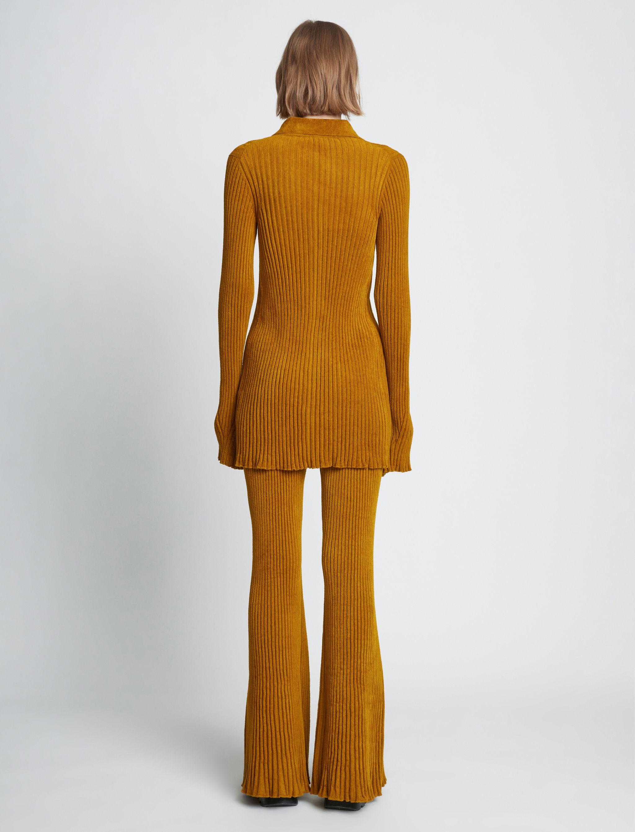 Velvet Rib Knit Pant - 4