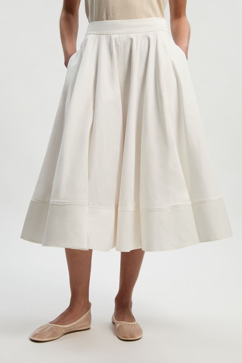 Cotton Tailored Full Skirt 3