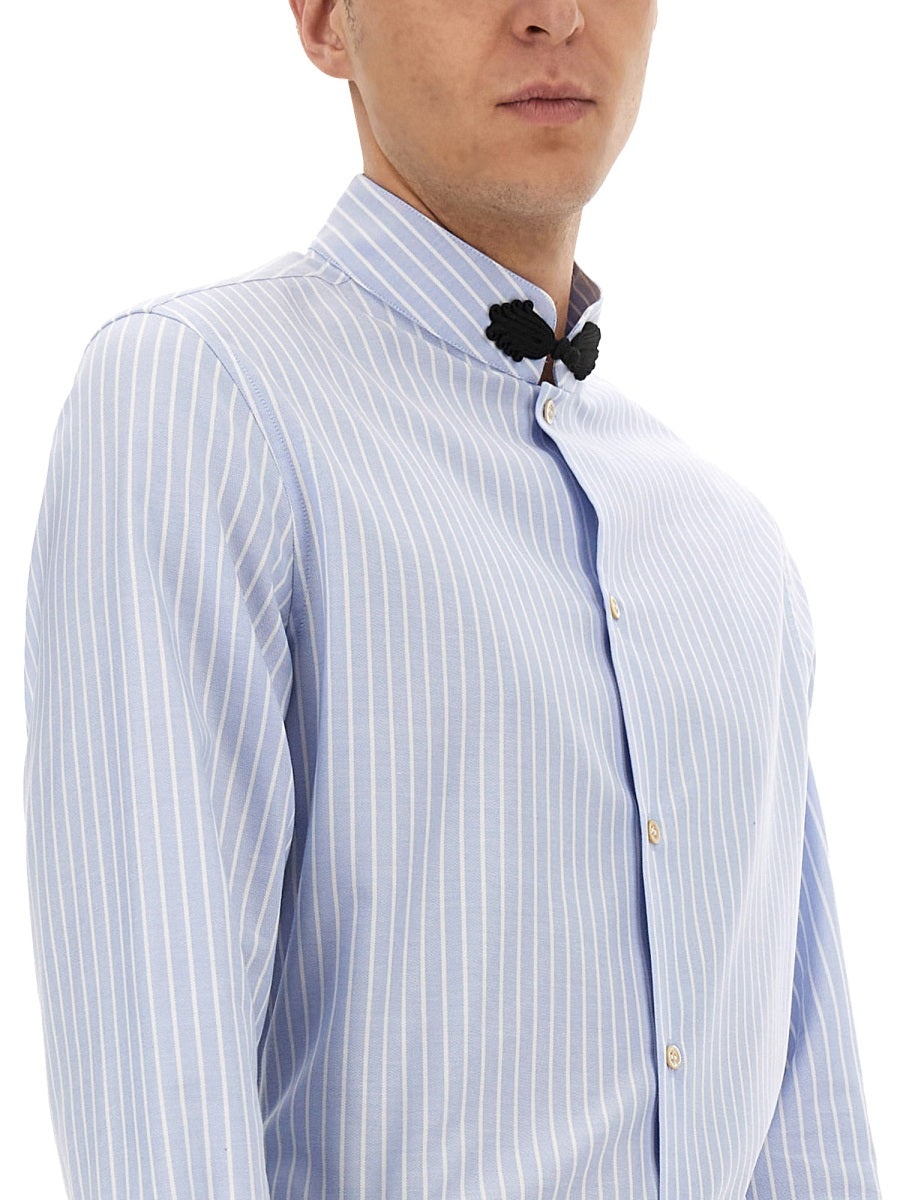Valentino Men Cotton Oxford Shirt With Toggle - 4