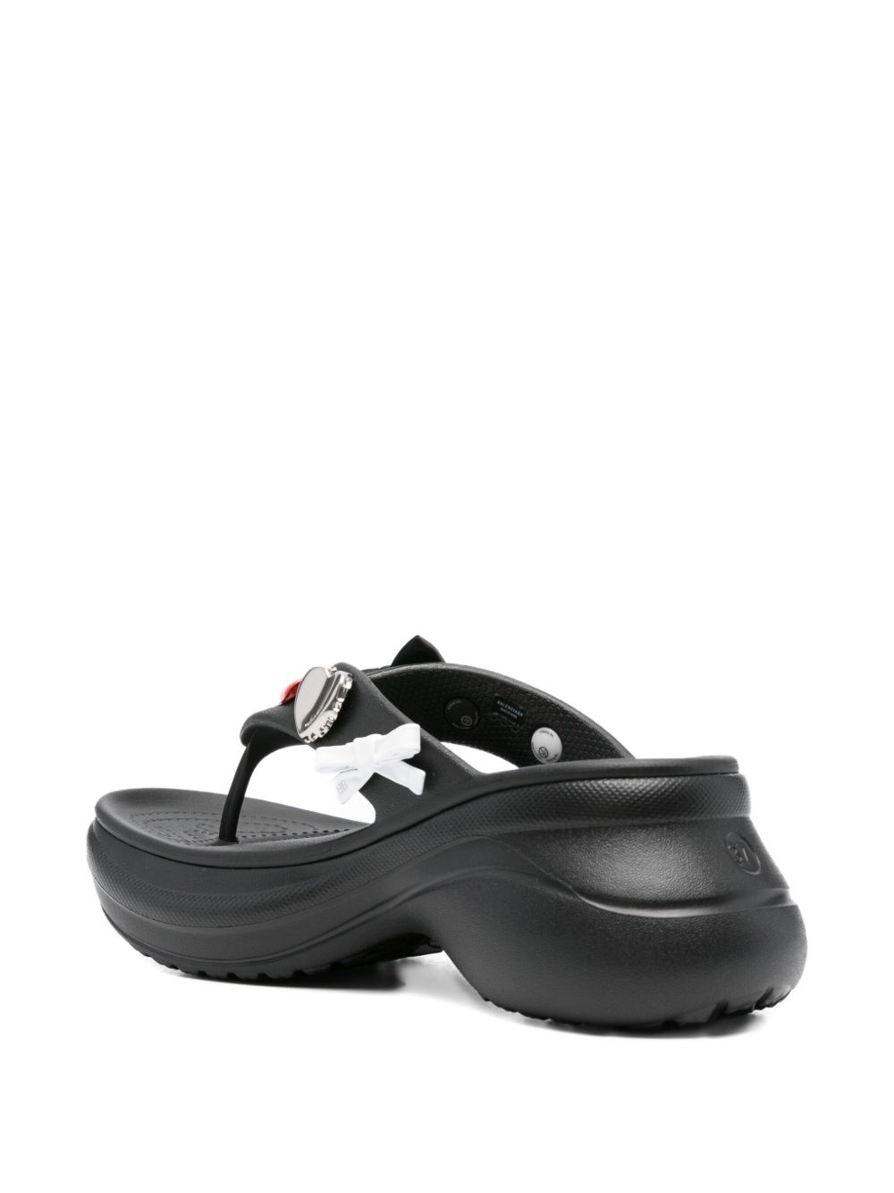 platform thong croc slides - 3