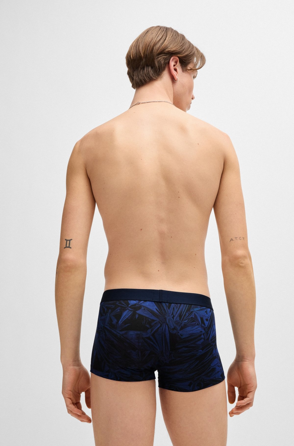 STRETCH-COTTON TRUNKS WITH SEASONAL PRINT - 3