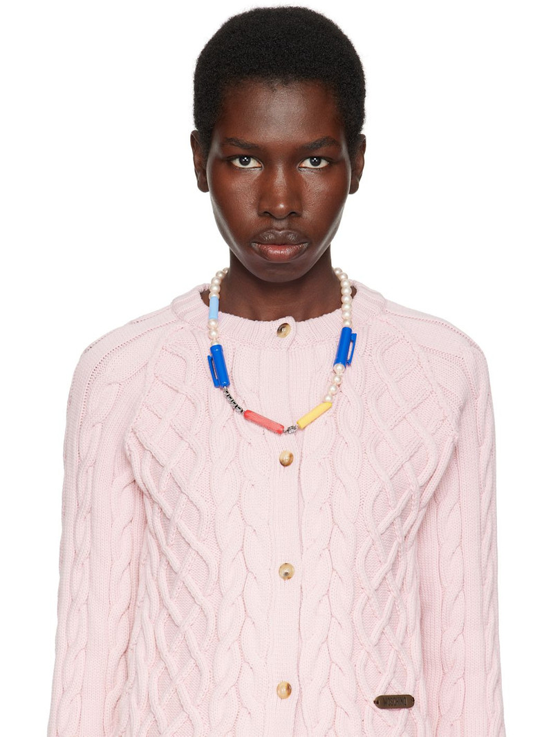 Moschino Multicolor Charm Necklace outlook
