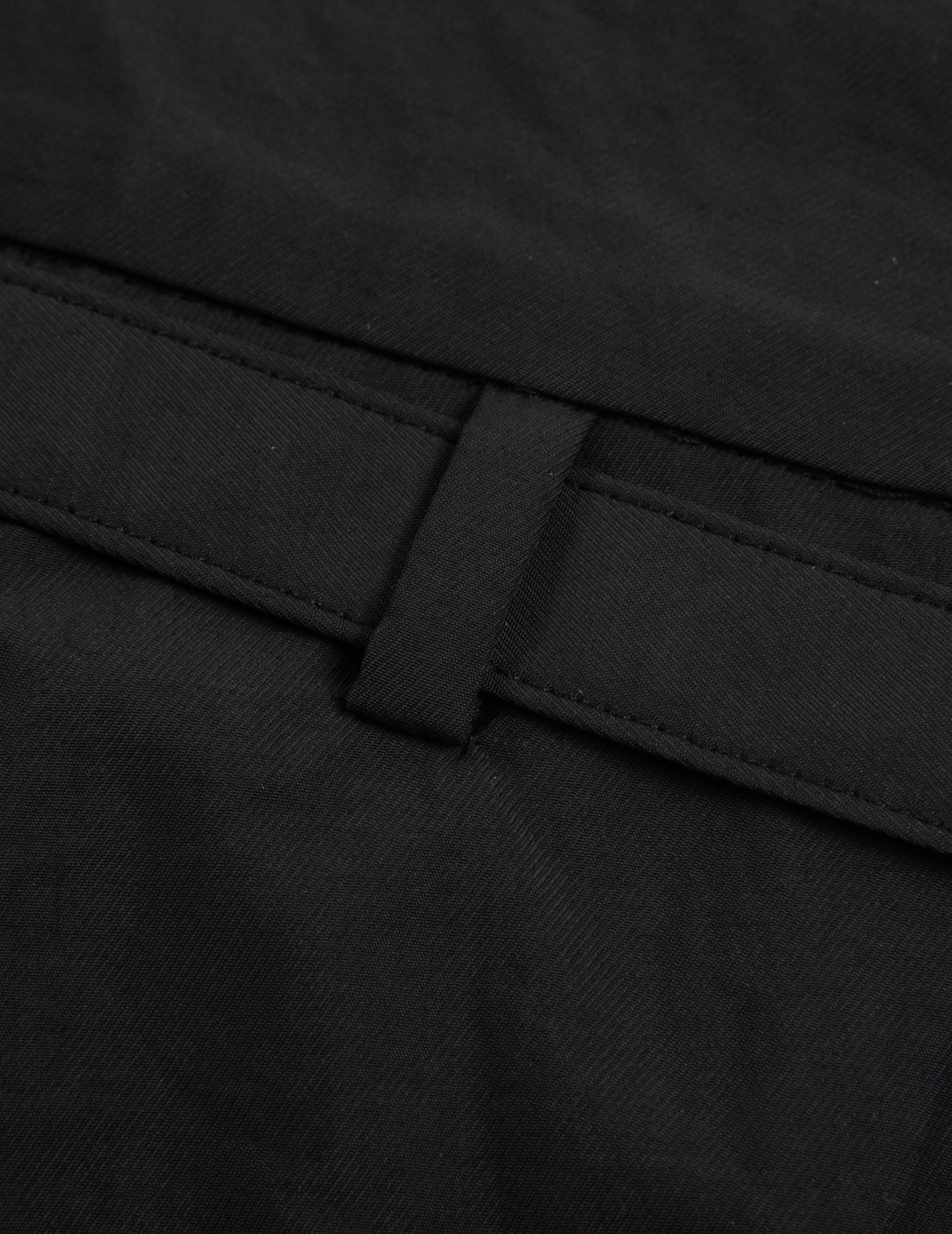Cut-out Waist Straight-fit Pants - 11