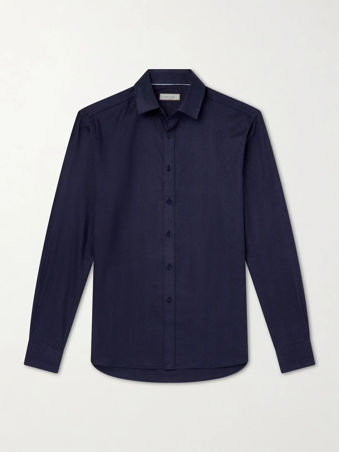 Herringbone Cotton and Lyocell-Blend Shirt - 1