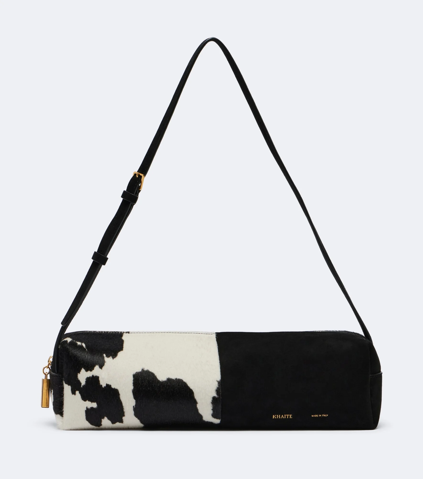 Kye Small paneled calf hair shoulder bag - 1