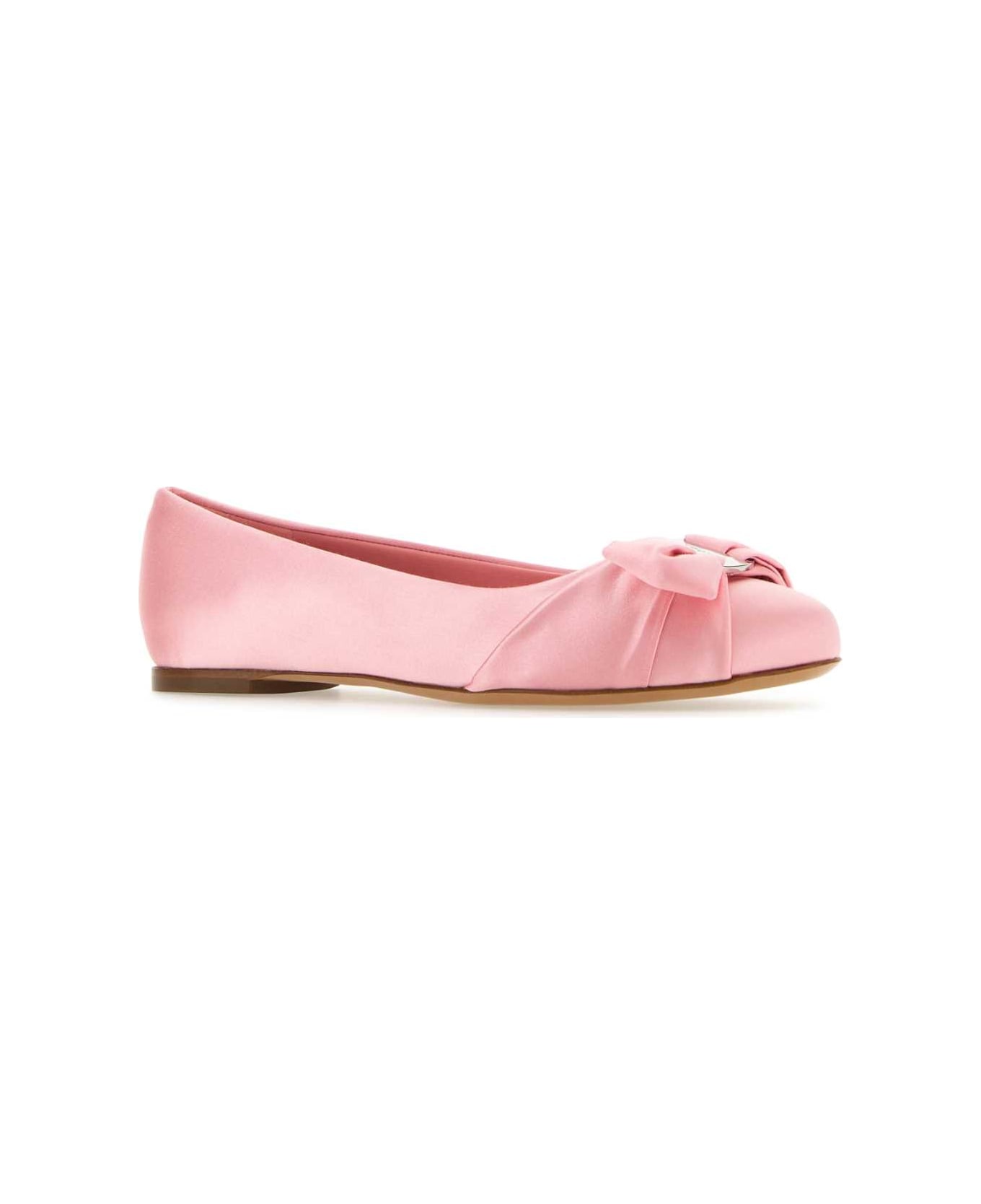 Pink Satin Varina Ballerinas - 2