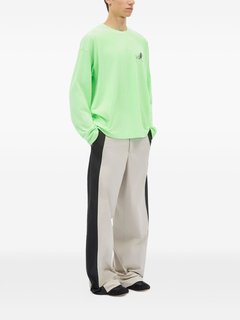 MSGM long-sleeved print T-shirt outlook