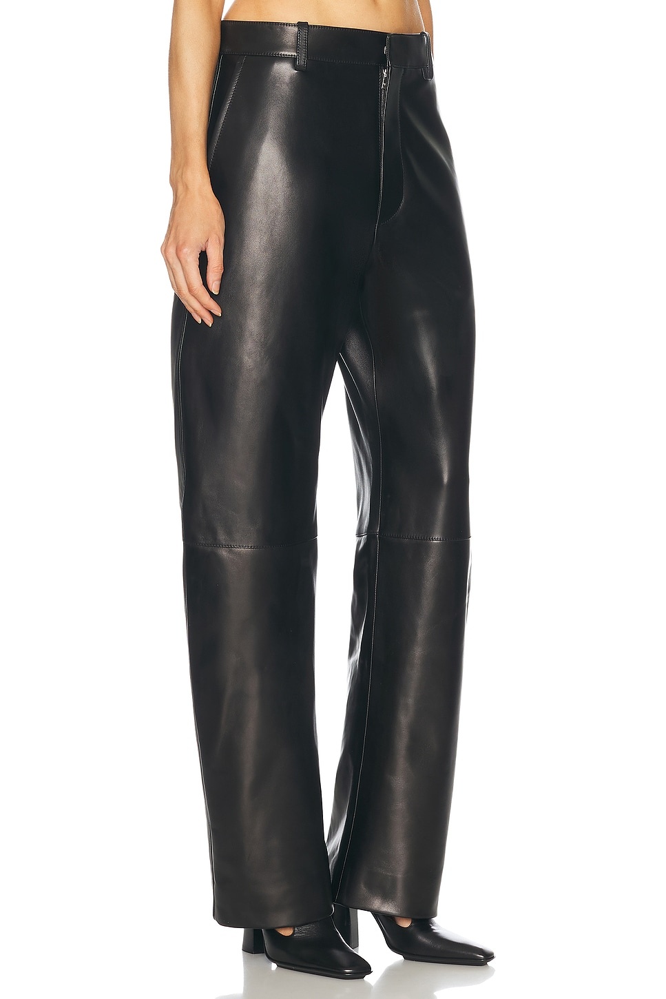Leather Straight Leg - 2