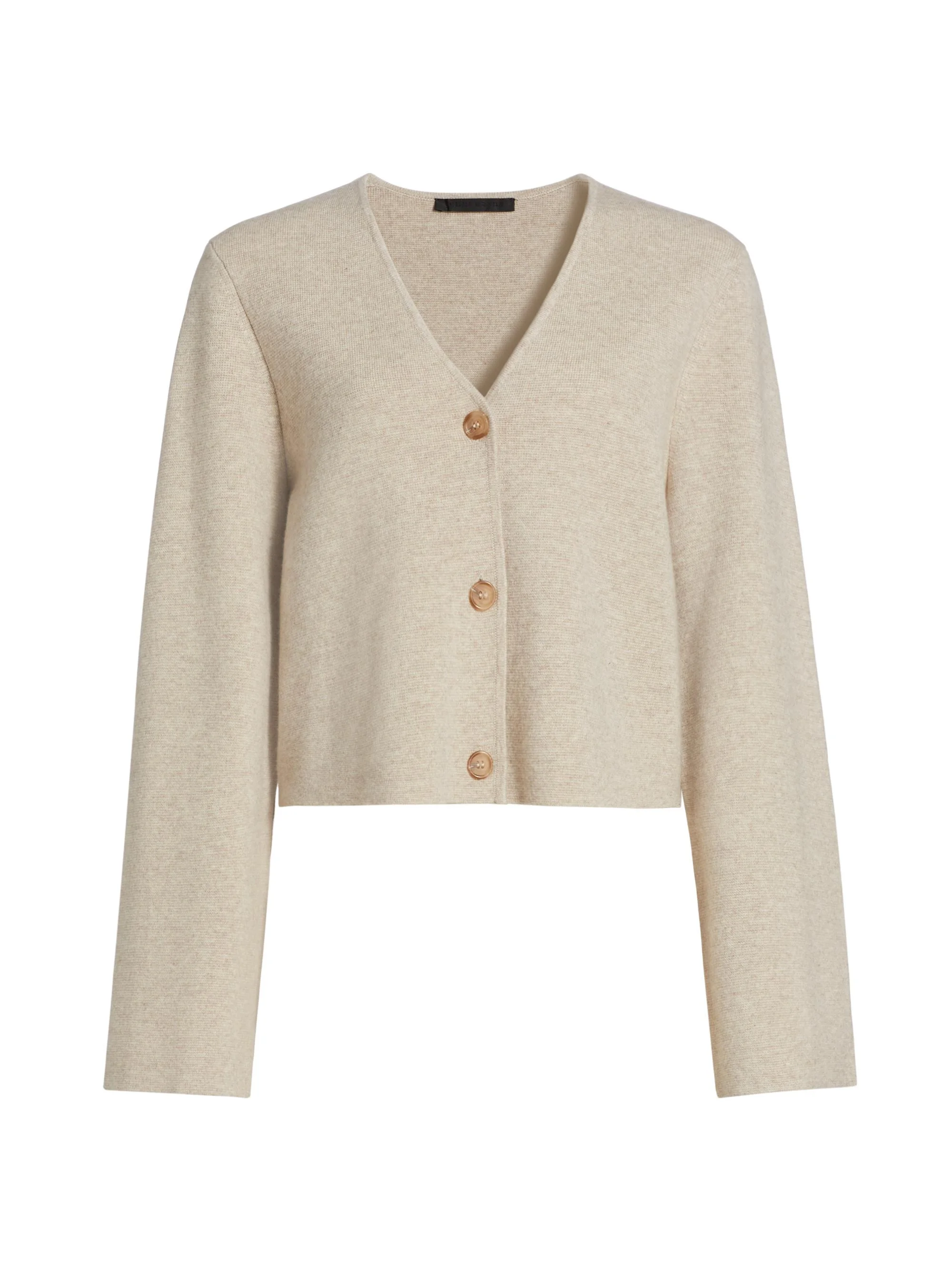 Women's Chelsea Wool-Cashmere Cardigan - Oatmeal - 1
