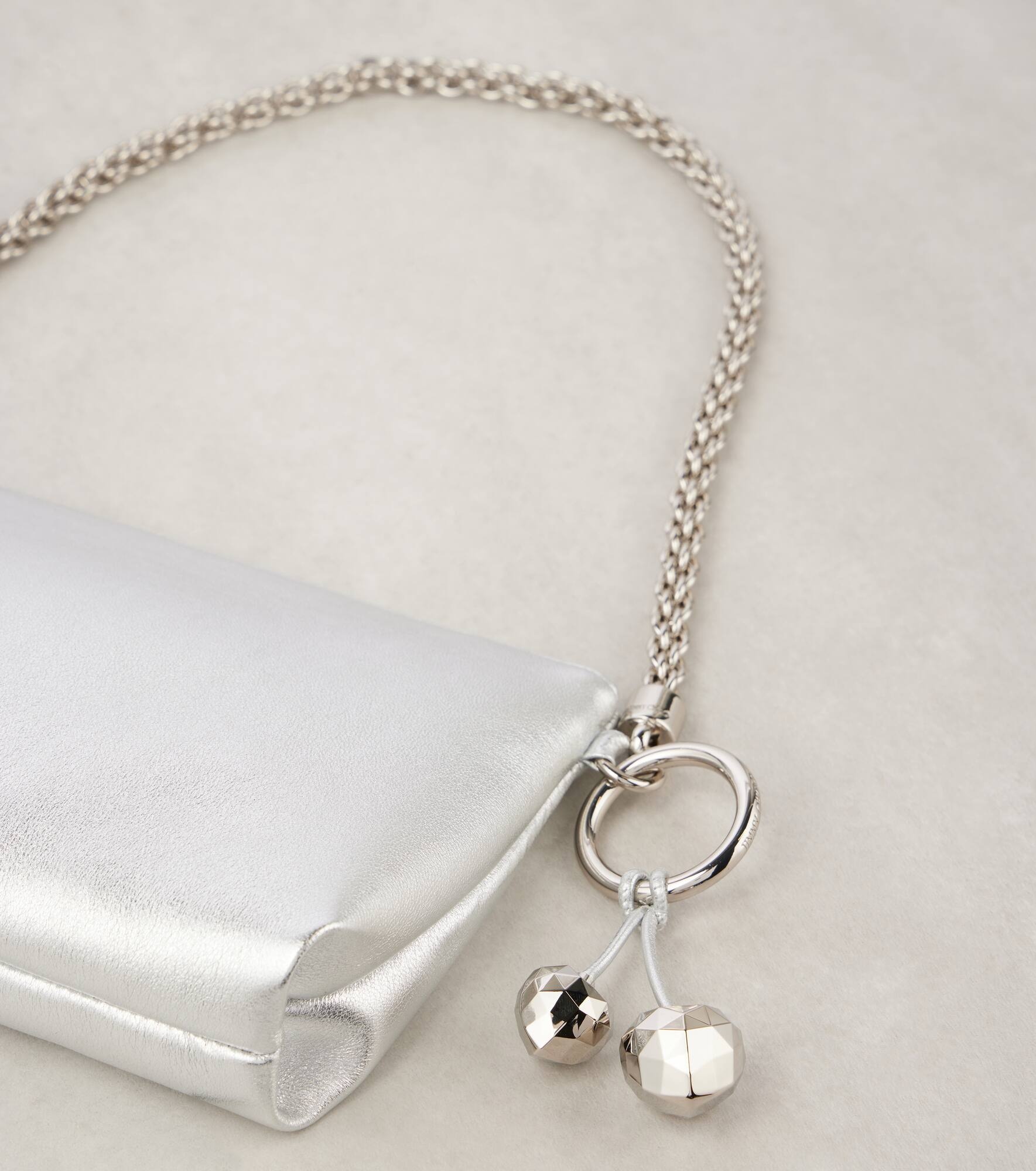 Callie Mini metallic leather clutch - 6