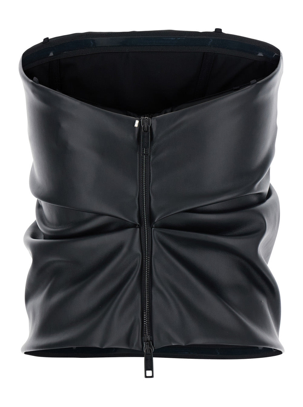 Sportmax Women 'Lindsey' Black Bandeau Top With V-Neck On The Back In Tech Fabric Woman - 2
