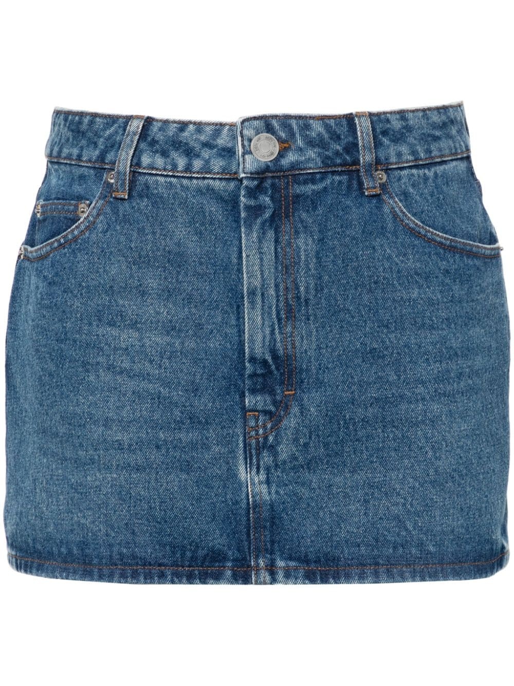 denim mini skirt - 2