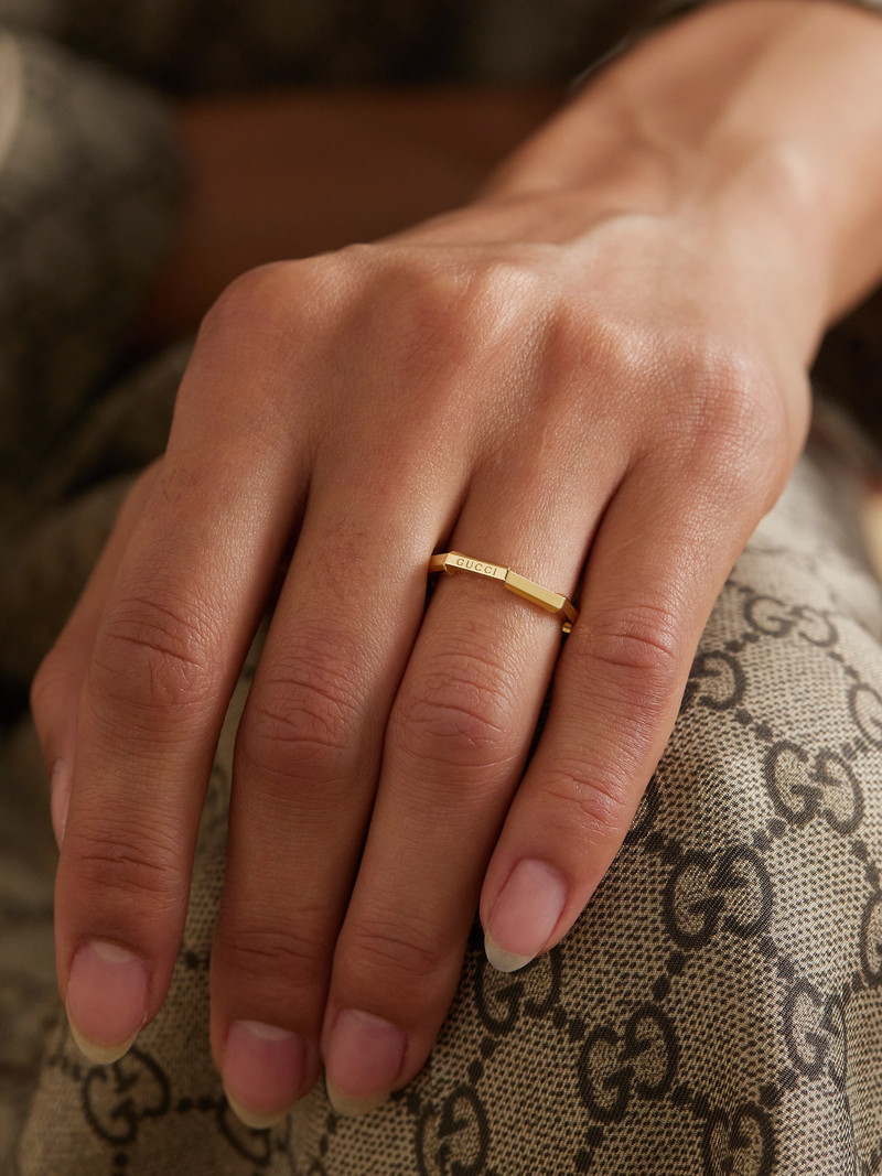 GUCCI Link To Love 18-karat Gold Ring outlook