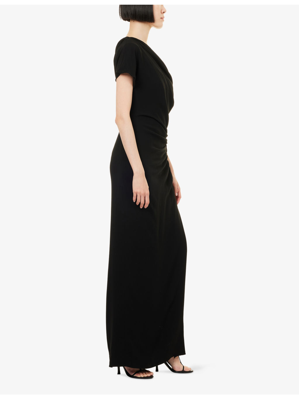 Kally Draped Woven Midi Dress - 3