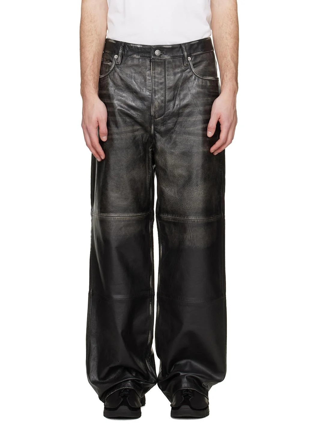 Black Blackjack MAXX Leather Pants - 1