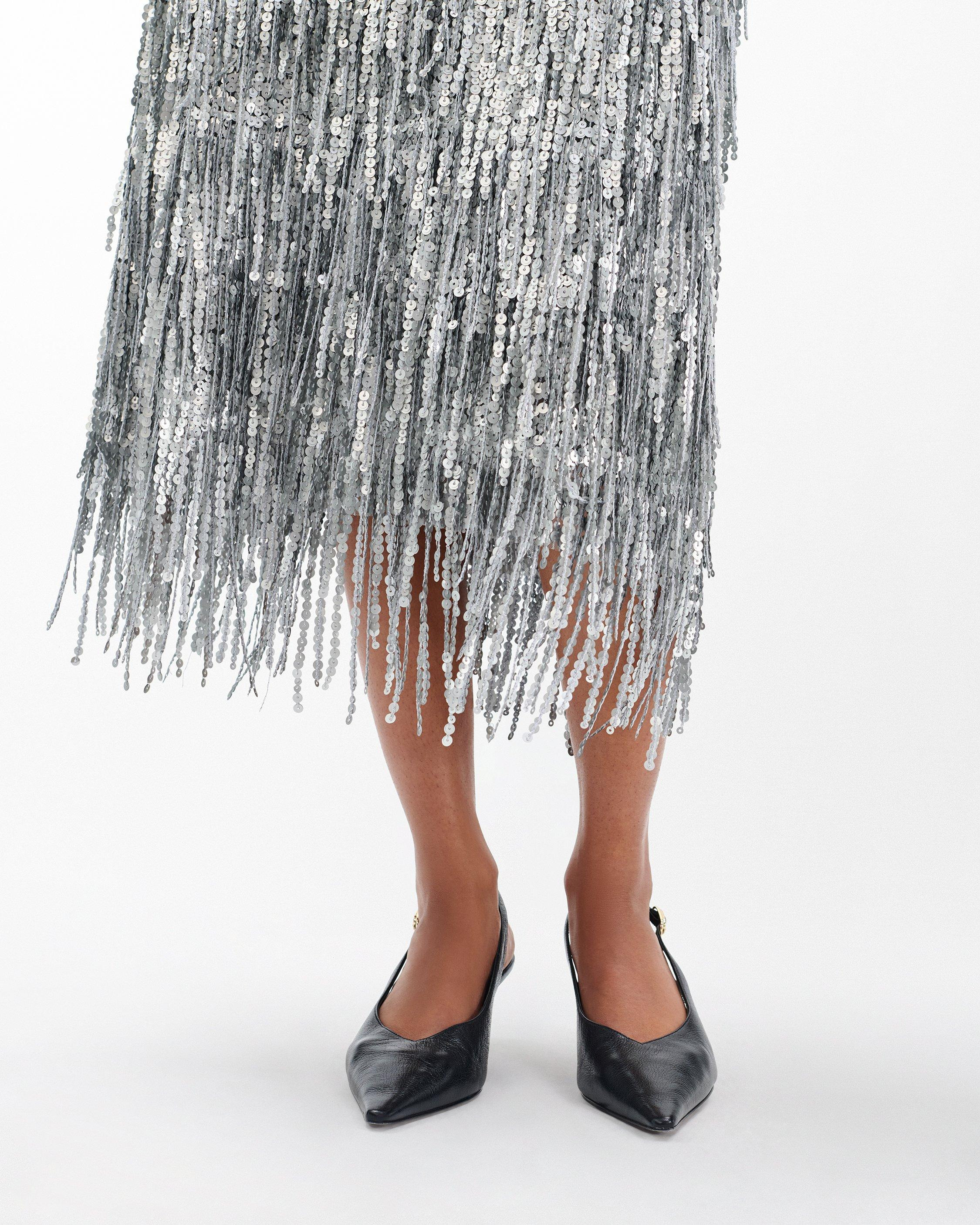 Billie Sequined Tassel Midi Skirt - 5