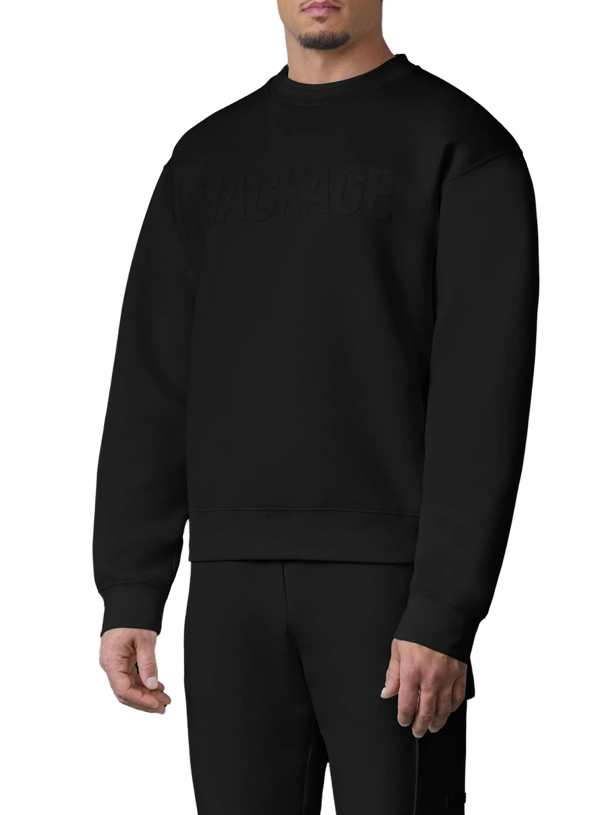 Men's Julius LG Logo Cotton-Blend Sweatshirt - Black - 1