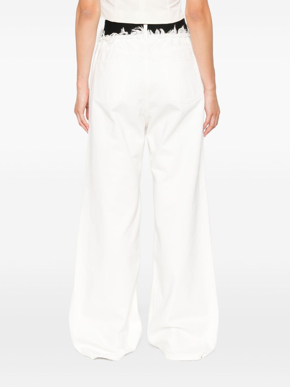 logo-waistband jeans - 4