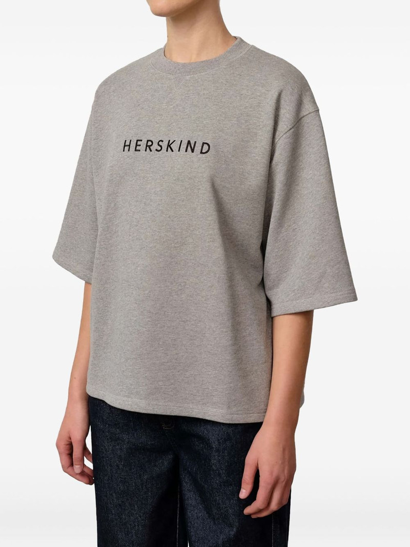 HERSKIND Linette embroidered short-sleeve T-shirt outlook