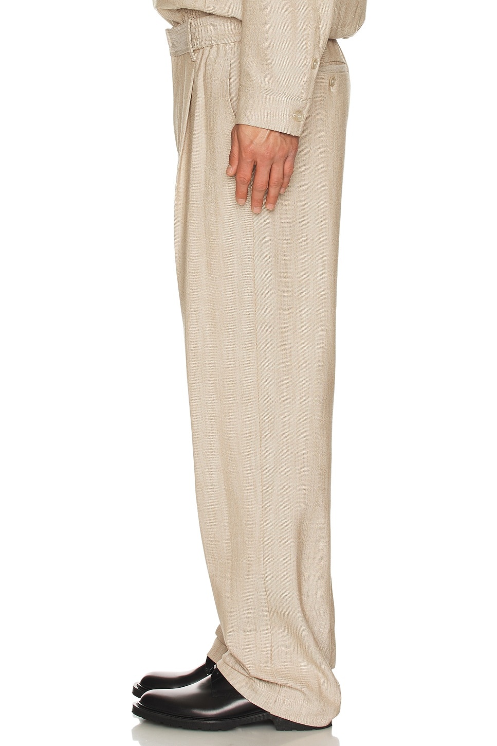 Duncan Single Pleat Pull On Pants - 4