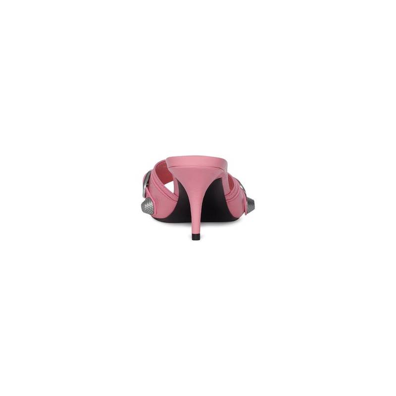 BALENCIAGA Women's Cagole 70mm Sandal in Pink outlook
