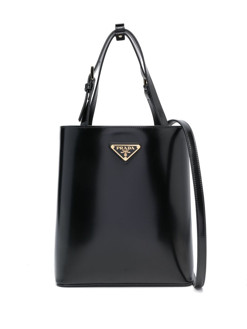 triangle logo-plaque bucket bag 1