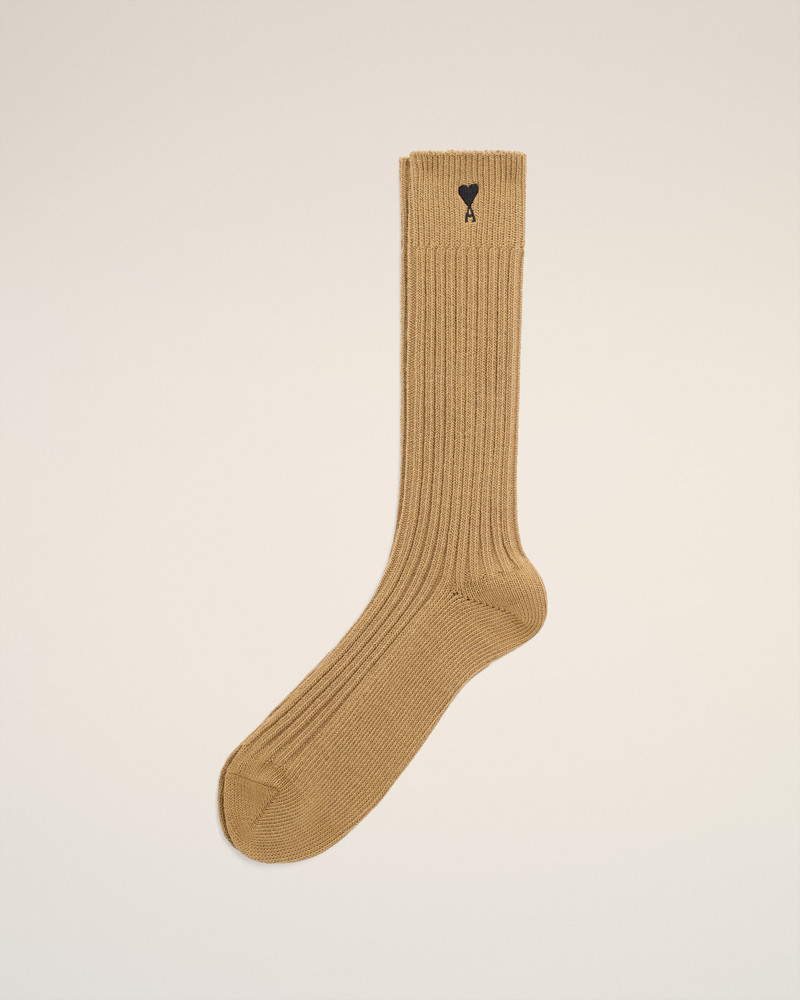BROWN COTTON AMI DE COEUR SOCKS 1