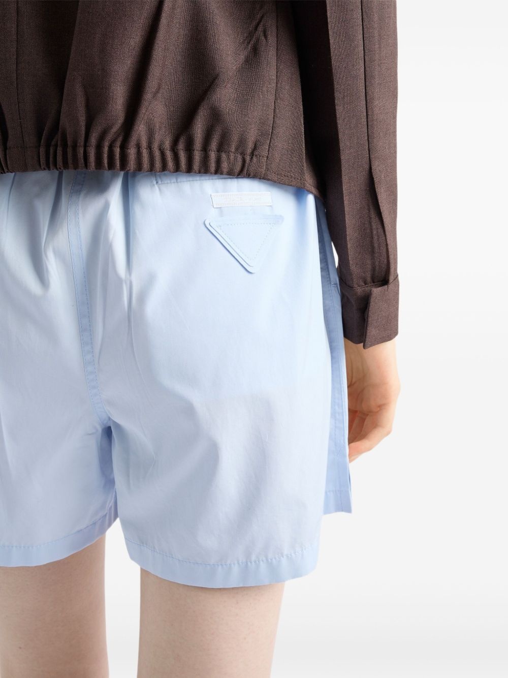 cotton-poplin shorts - 5
