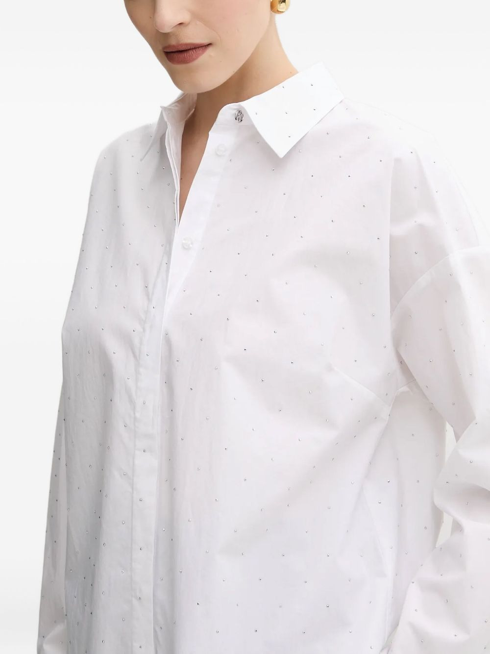 embellished cotton shirt - 5