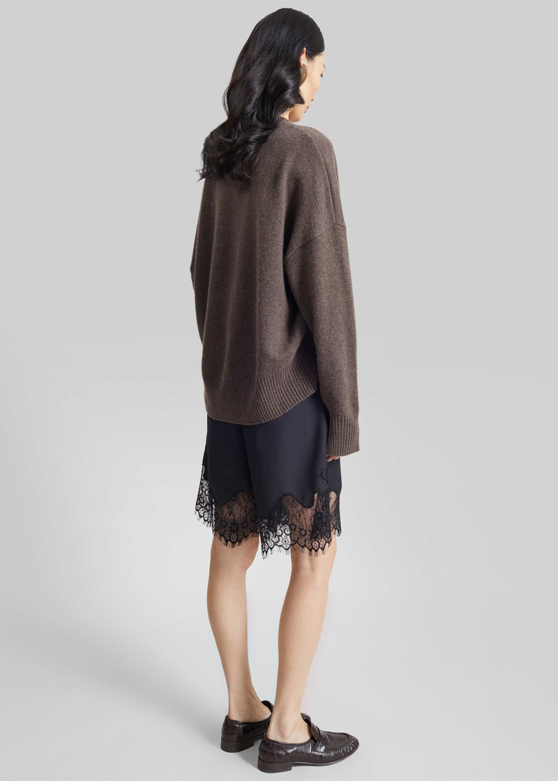 Lido Lace Bermuda Shorts - Dark Grey 8