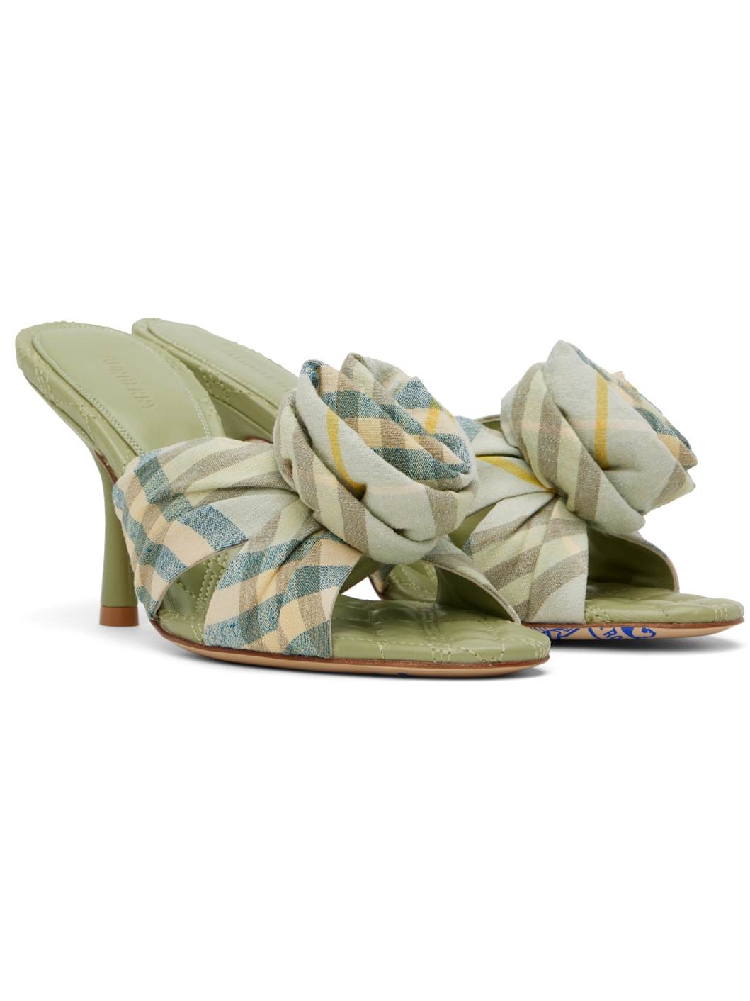 Green Mews Rose Heeled Sandals - 4