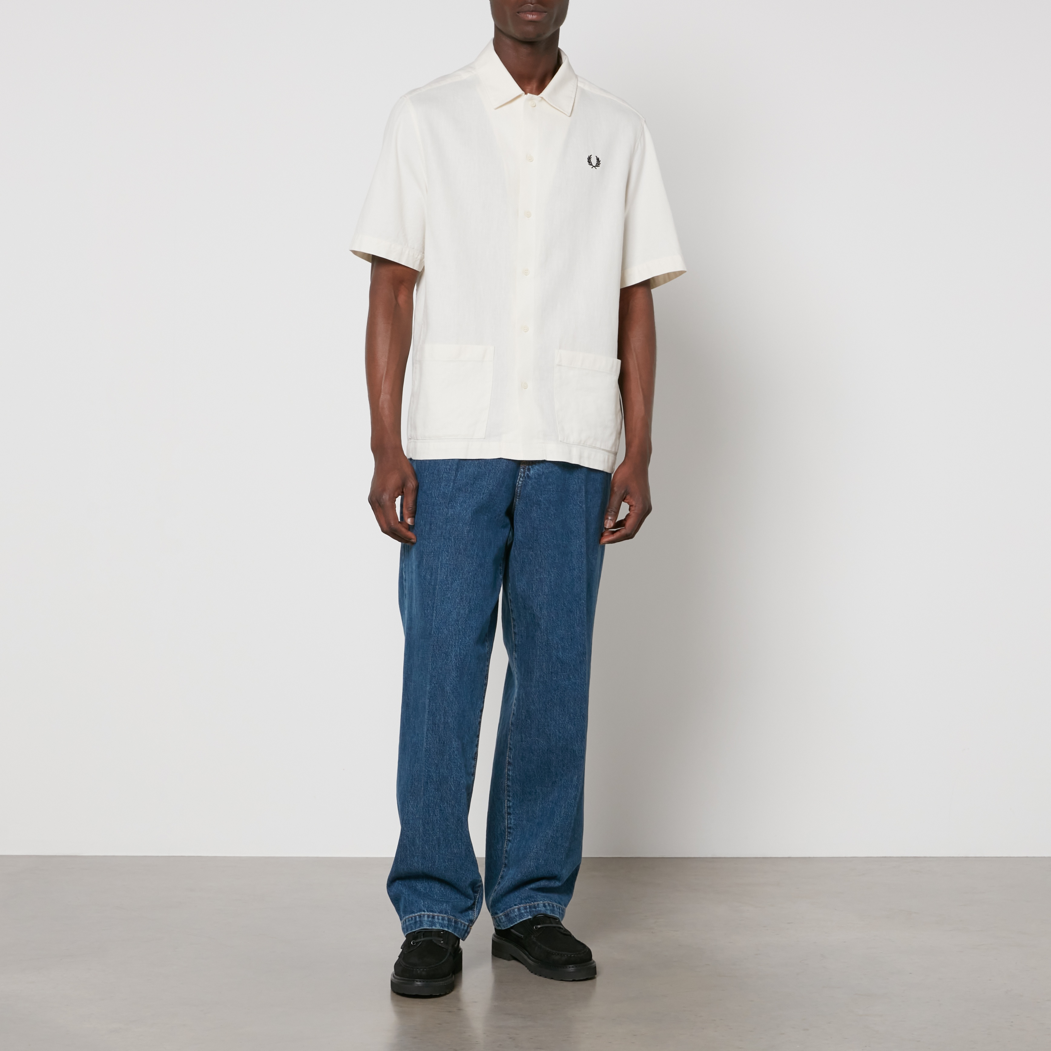 Fred Perry Cotton and Linen-Blend Piqué Shirt - 3