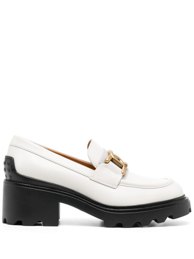 65mm logo-plaque leather loafers 1