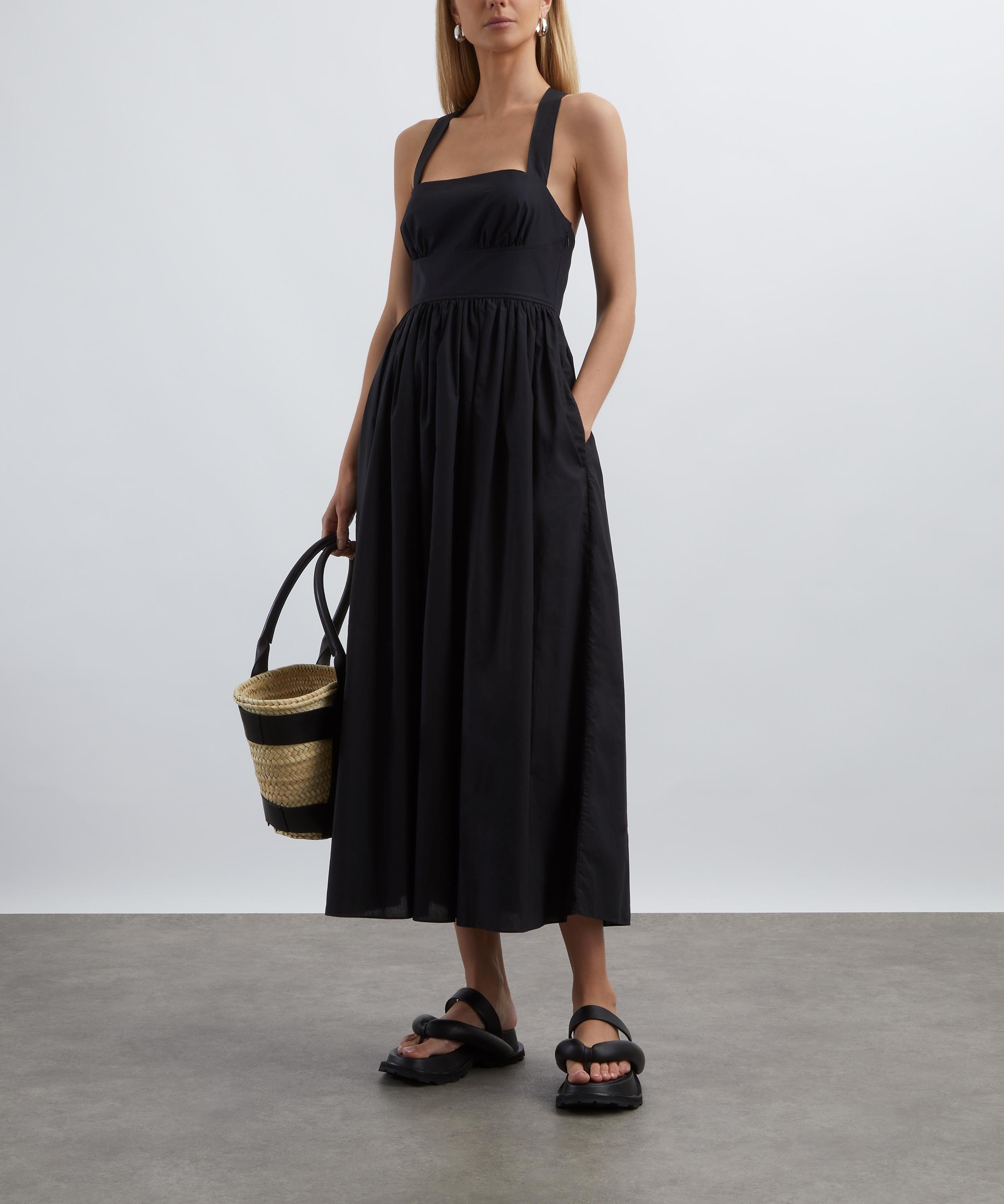 Black Crossback Midi Dress - 2