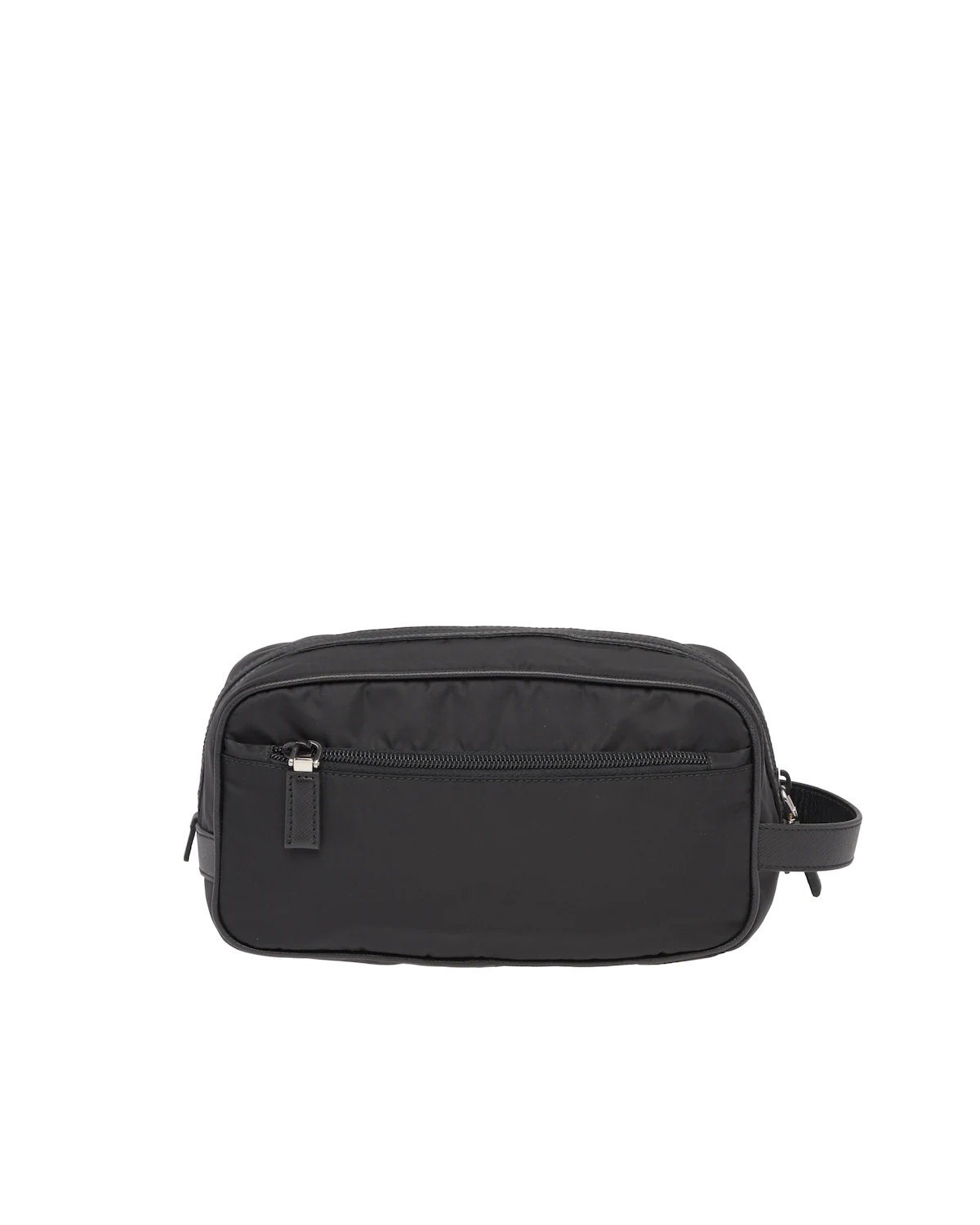 Re-Nylon and Saffiano leather travel pouch - 4