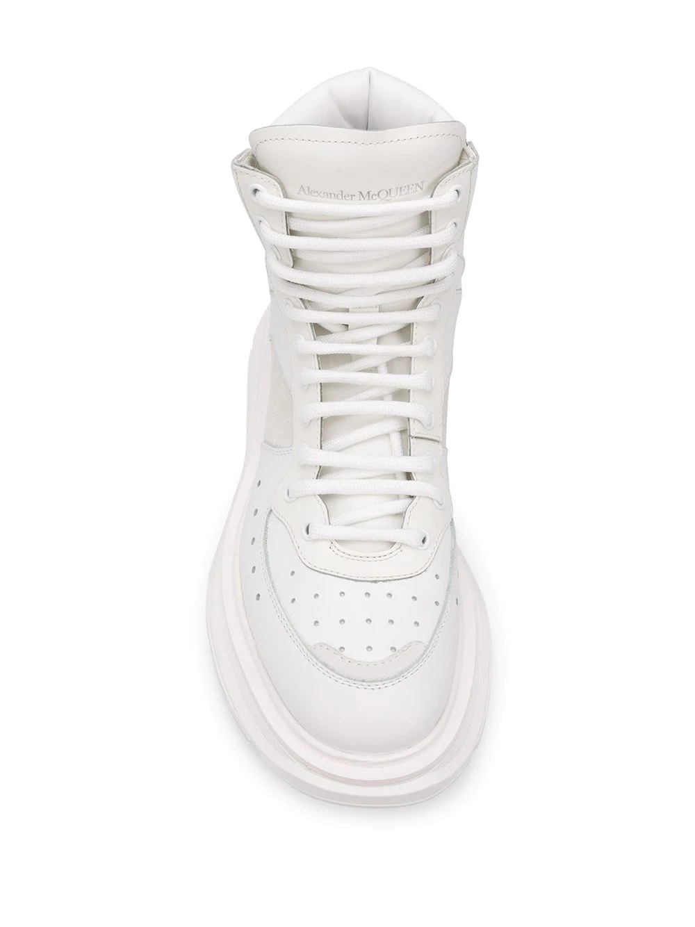 lace-up high-top sneakers - 4