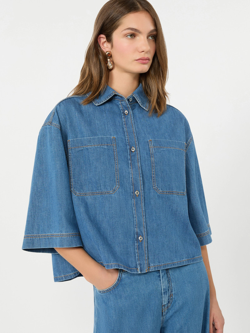 ZANNATA Boxy denim shirt - NAVY 5