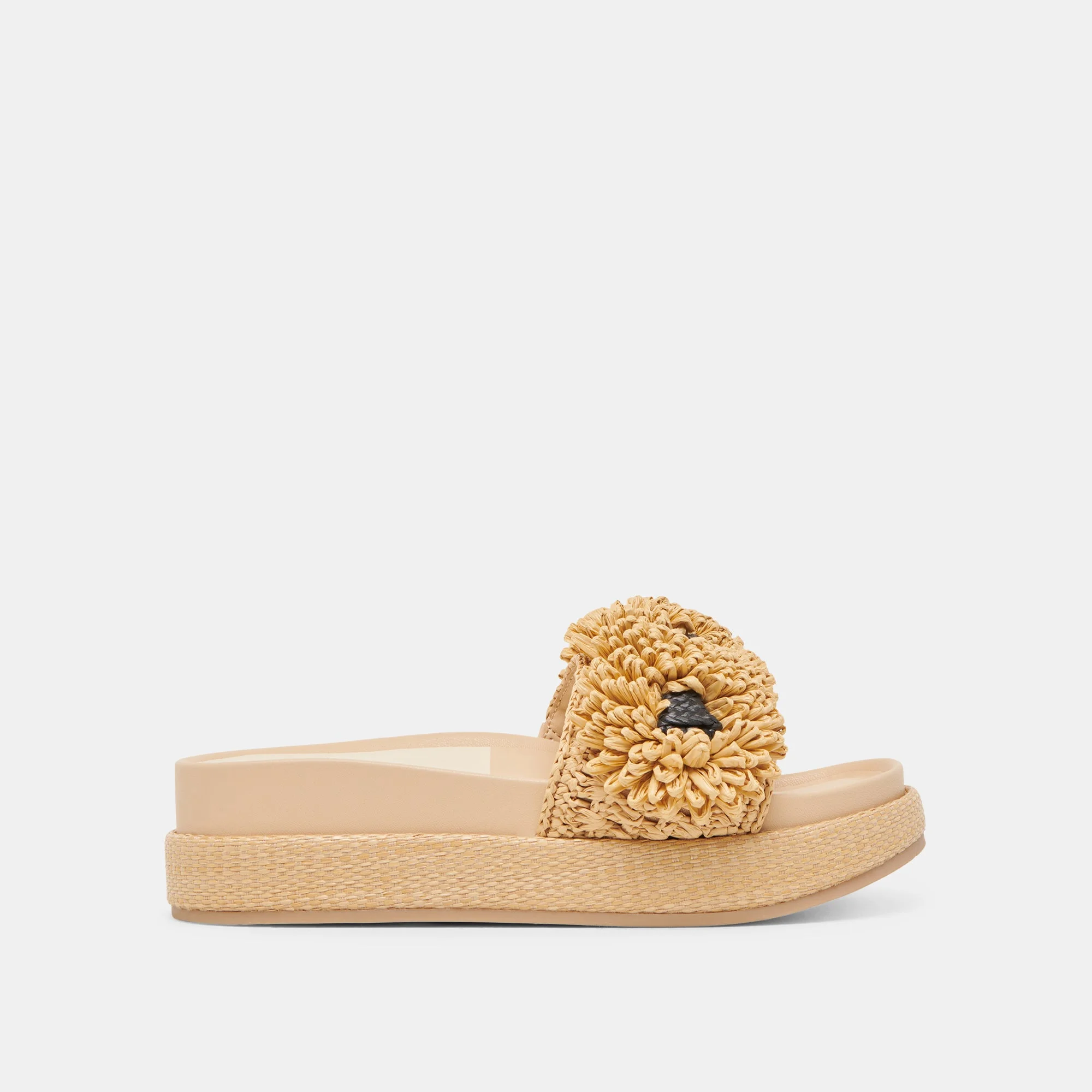 SIDONA FLOWER SANDALS LT NATURAL RAFFIA - 1