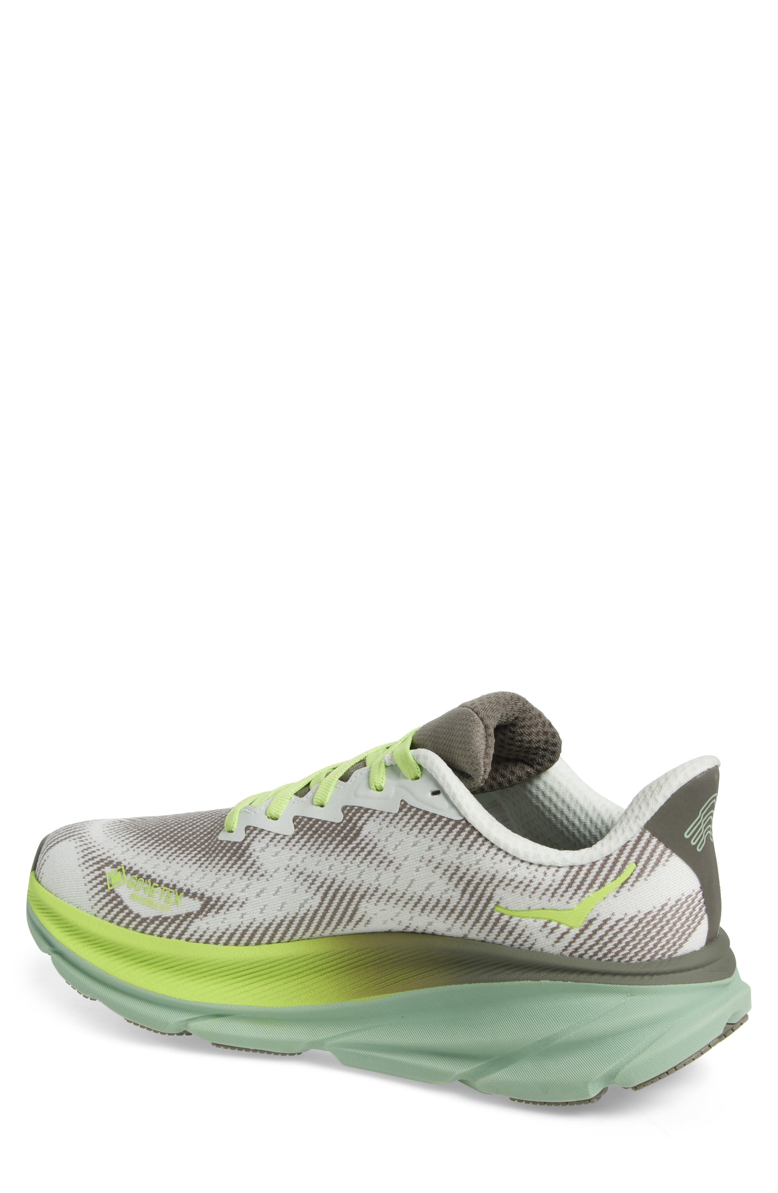 HOKA Clifton 9 Gore-Tex® Waterproof Running Shoe in Slate /Aloe Vera at Nordstrom - 2