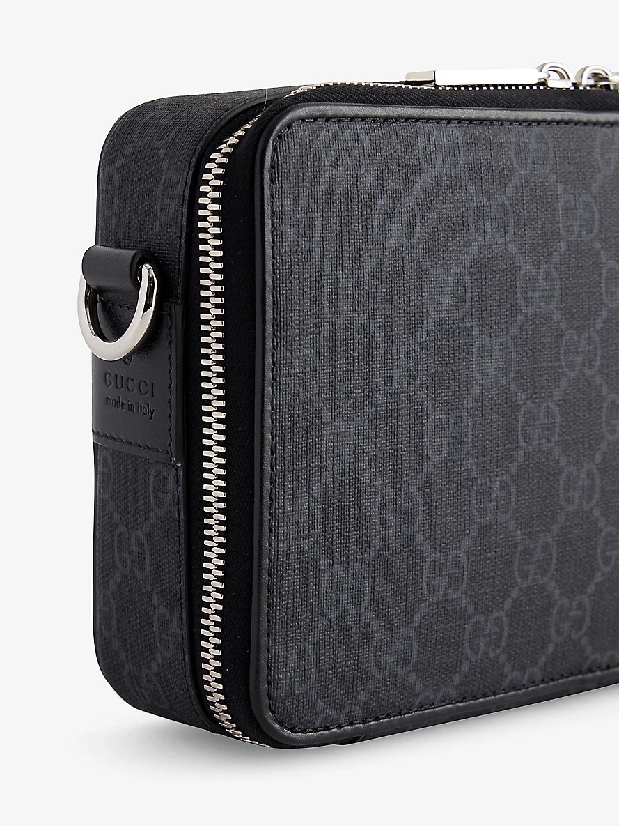 GG Monogram Mini Coated-Canvas Shoulder Bag - 3