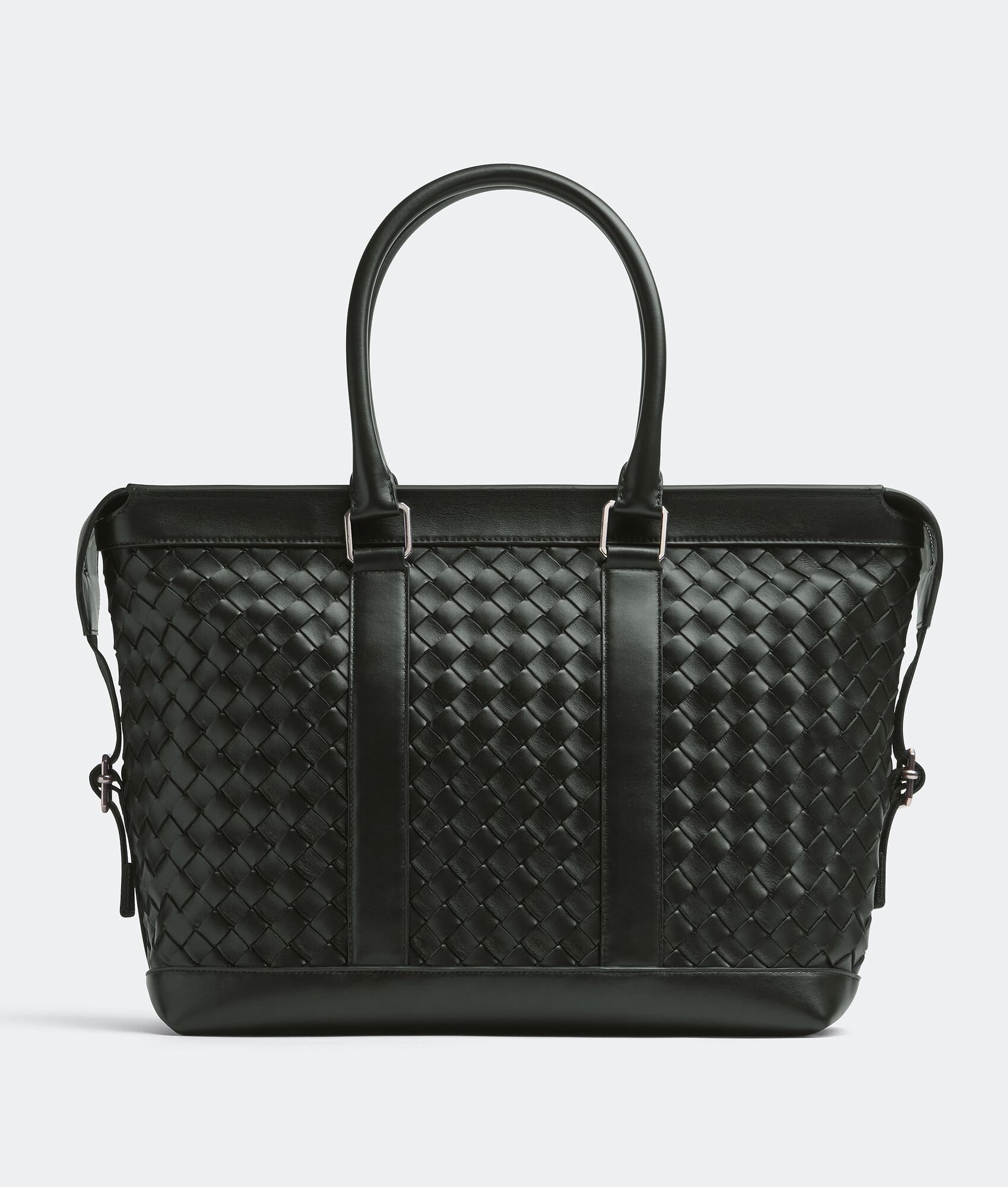 classic intrecciato top zipped tote - 1