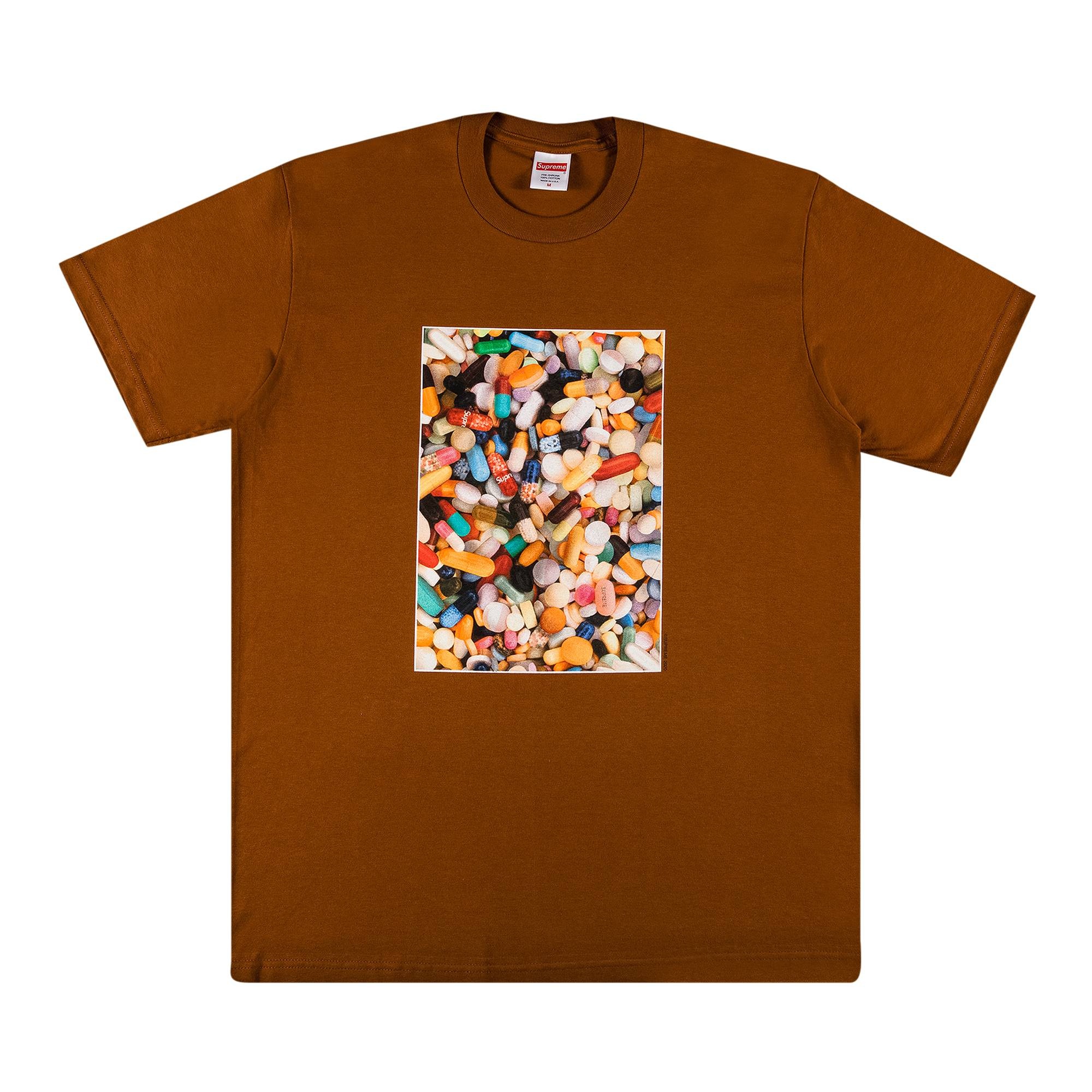 Supreme Supreme Pills Tee 'Brown' | REVERSIBLE