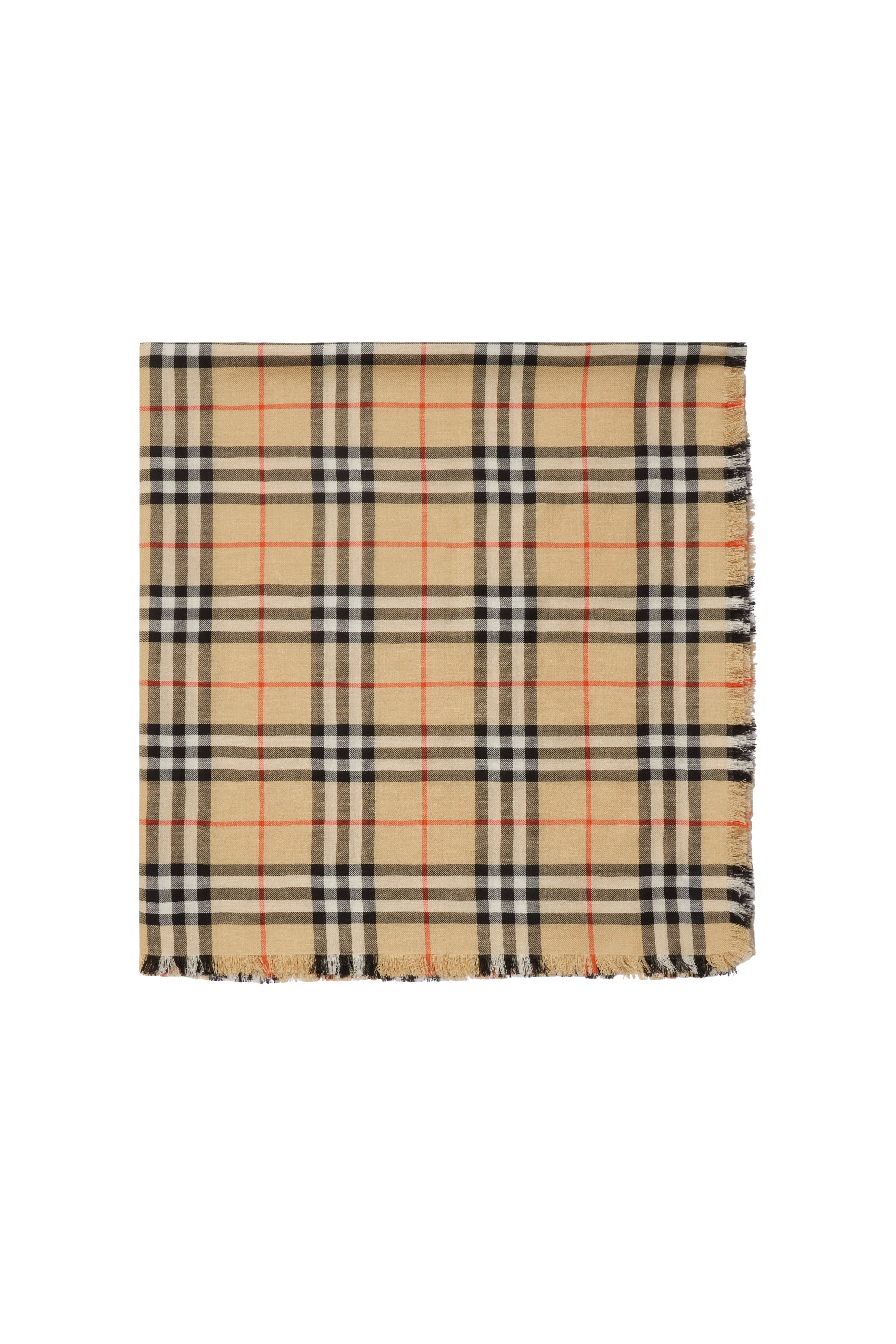 burberry Check Cashmere Silk Scarf in Sand at Nordstrom - 3